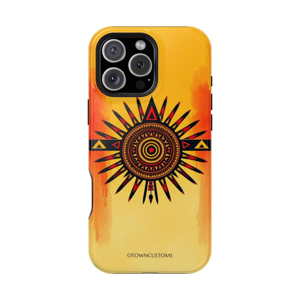 Tribal Sun Motif Geometric Aztec