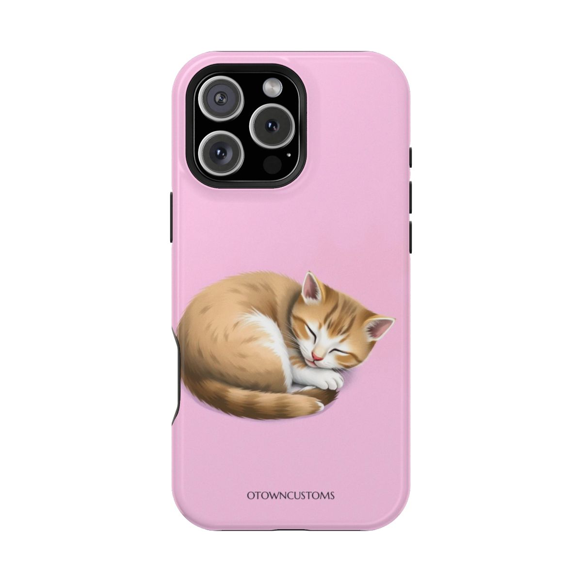Dreamy Kitten Nap Digital Illustration