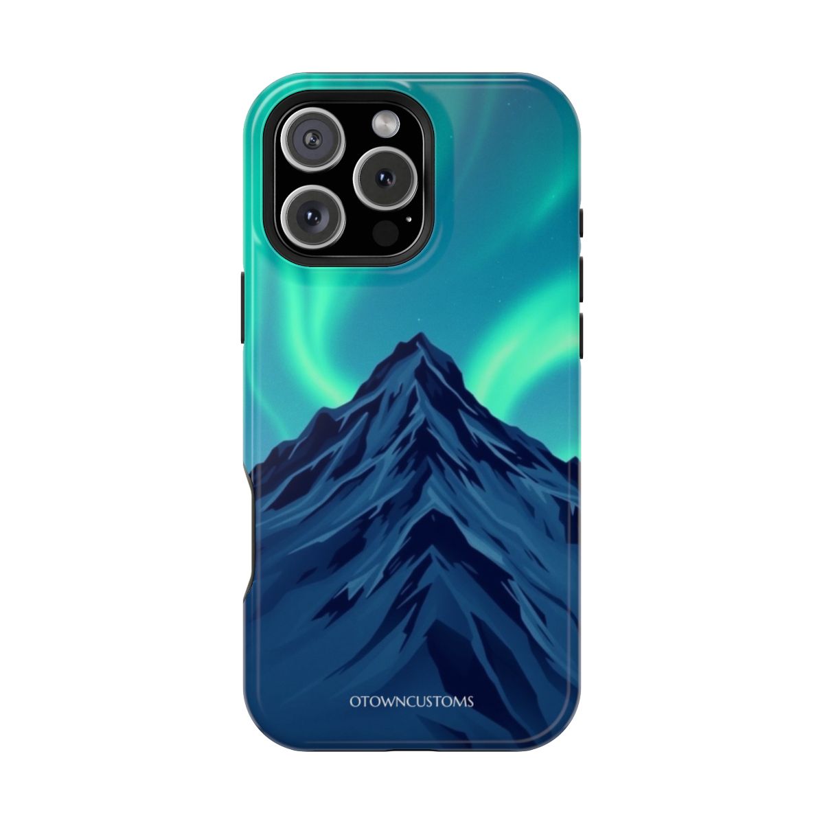 Stylized Mountain Aurora Northern Lights