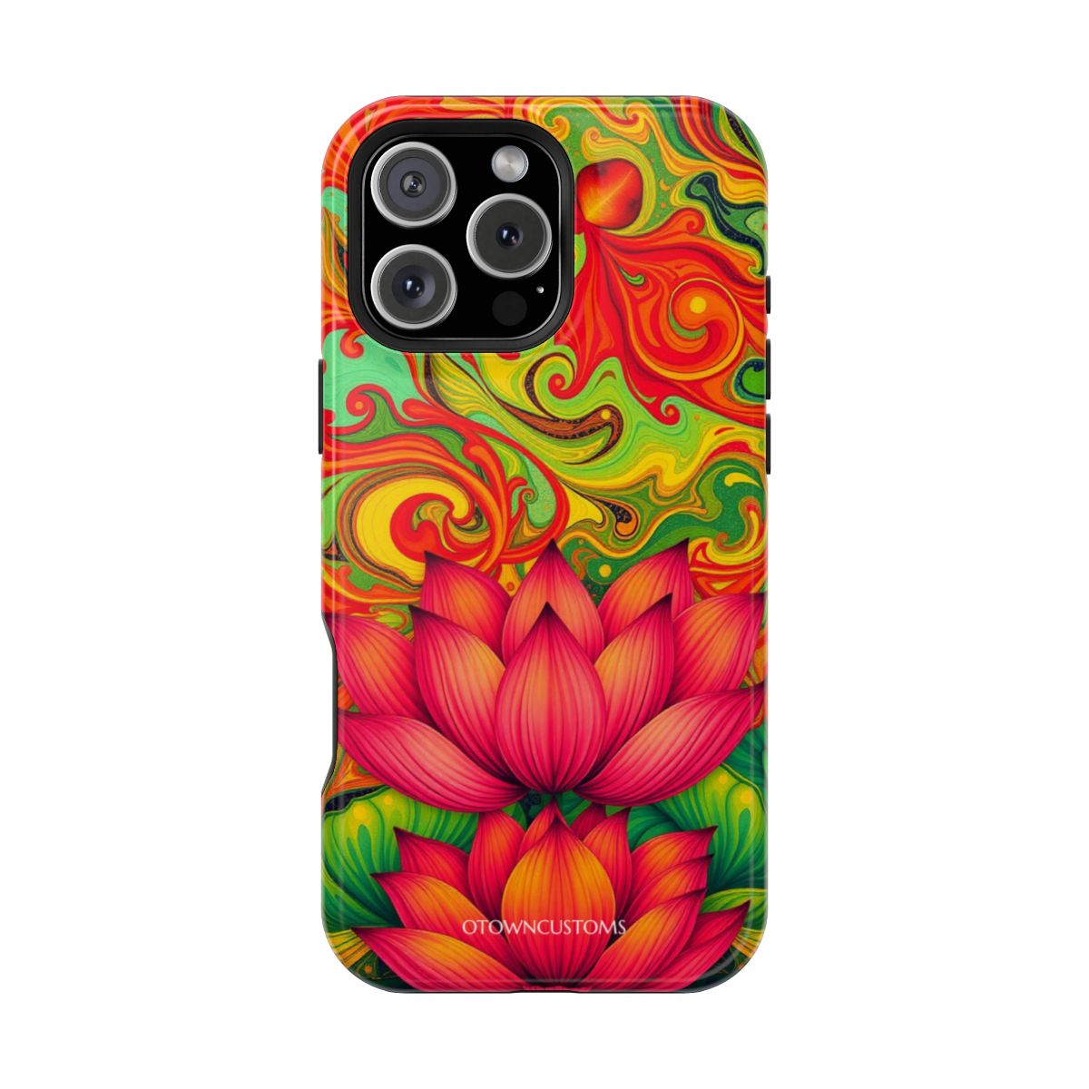 Psychedelic Lotus Flower Floral Art