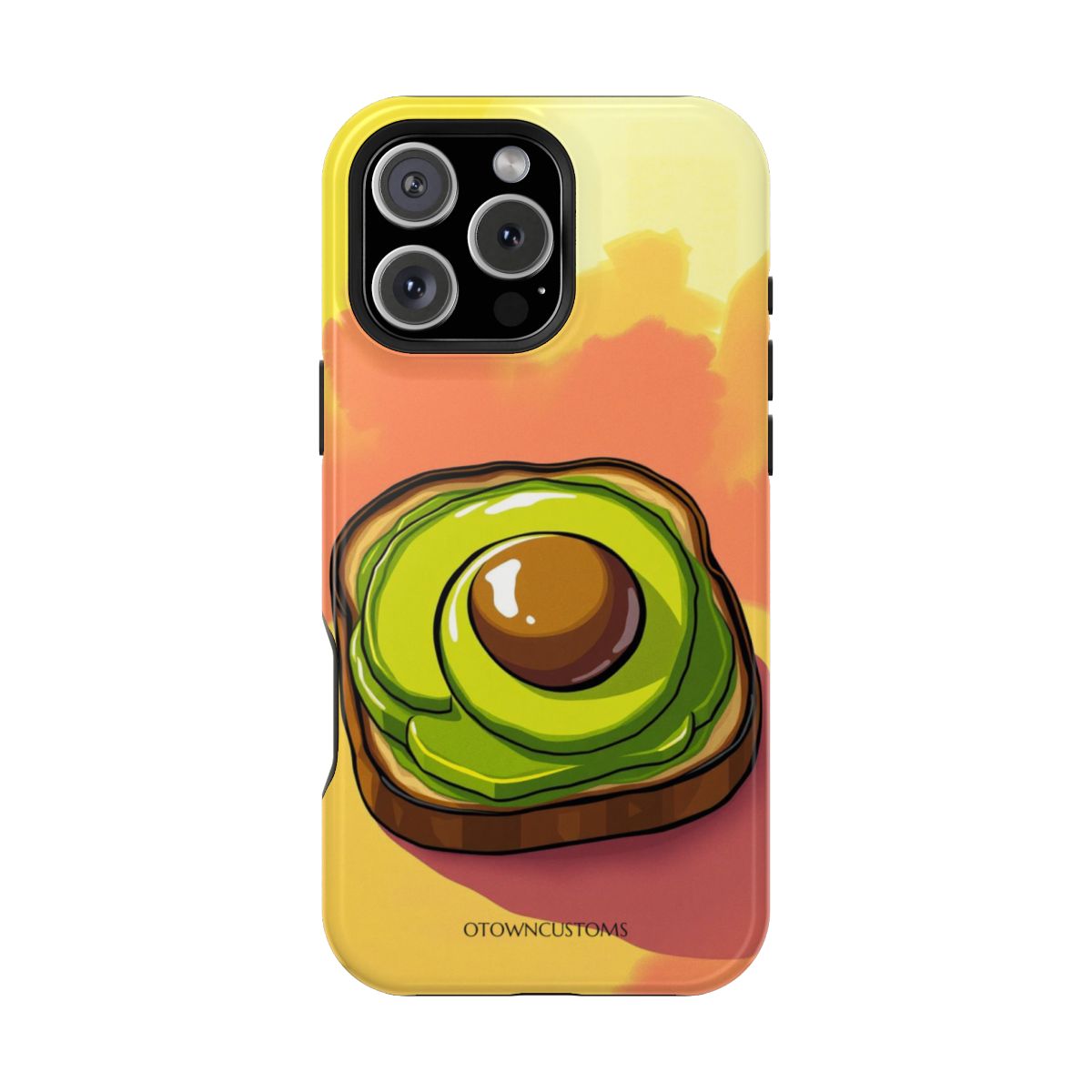 Bold Cartoon Avocado Toast Art