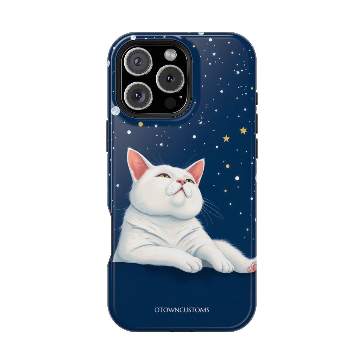 Whimsical Starry Night Cat Among Stars