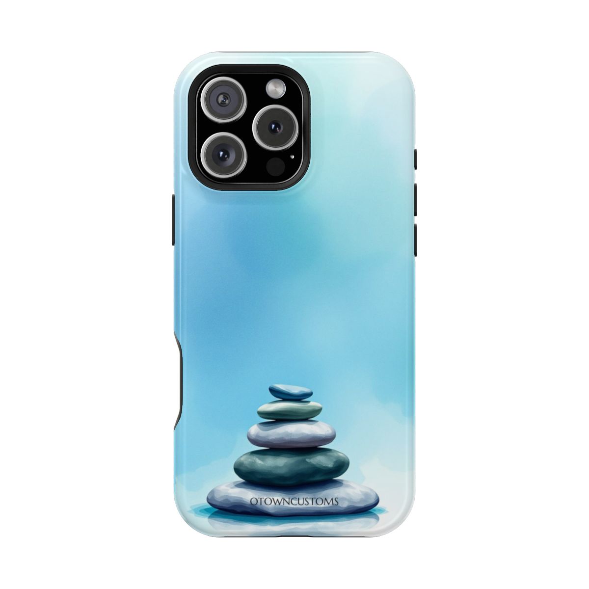 Zen Stones Watercolor Harmony