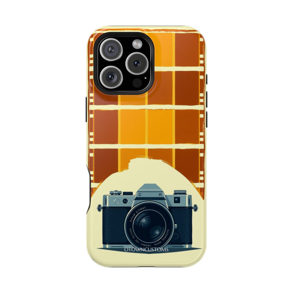Vintage Camera Filmstrip Graphic