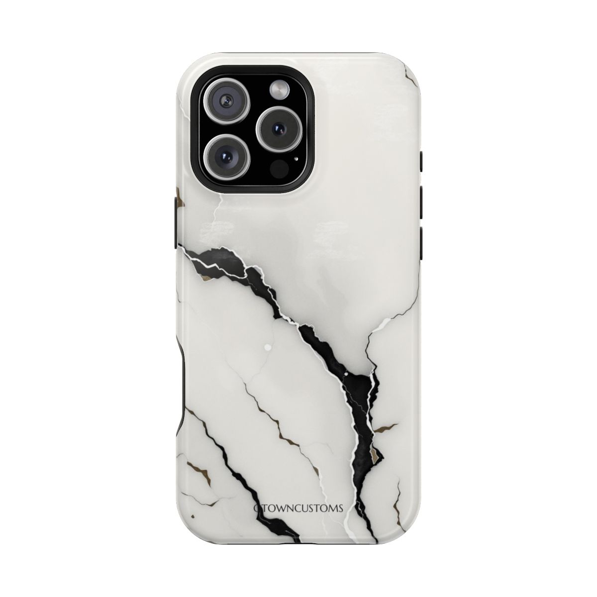 Monochromatic Marble Vein Minimalist