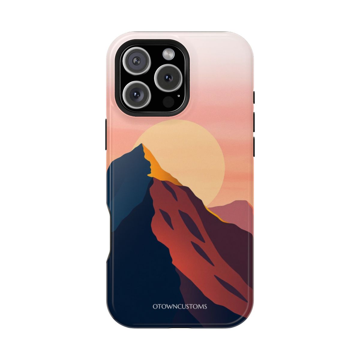 Geometric Mountain Minimalist Sunset