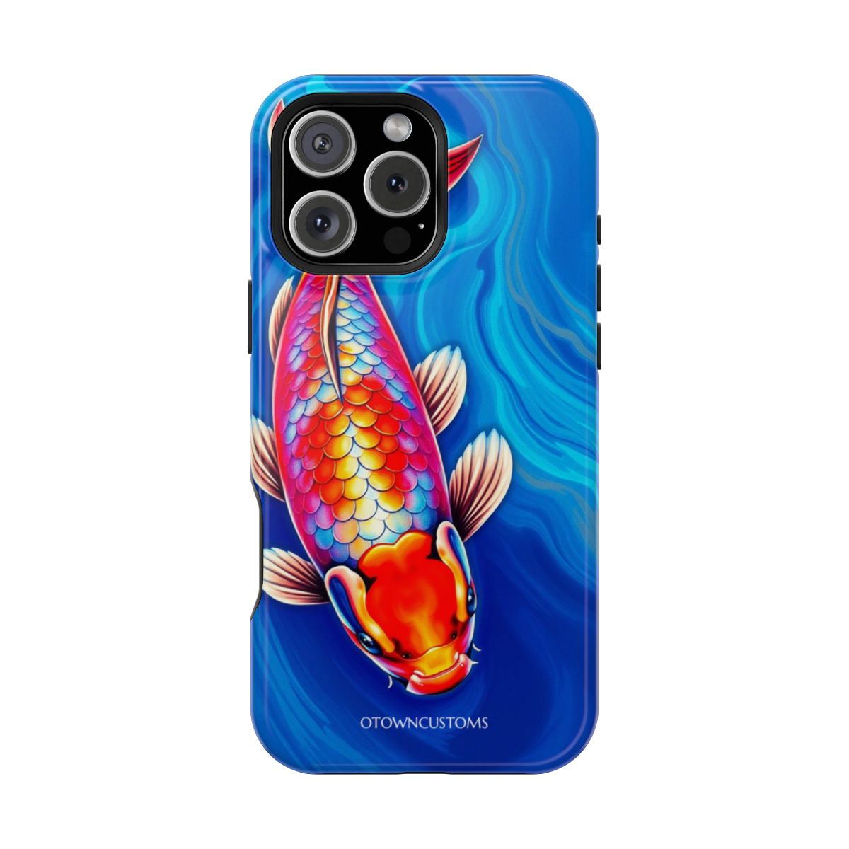 Neon Koi Pond Vibrant Fish