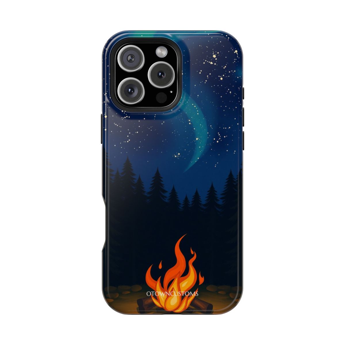 Cozy Campfire Forest Cartoon