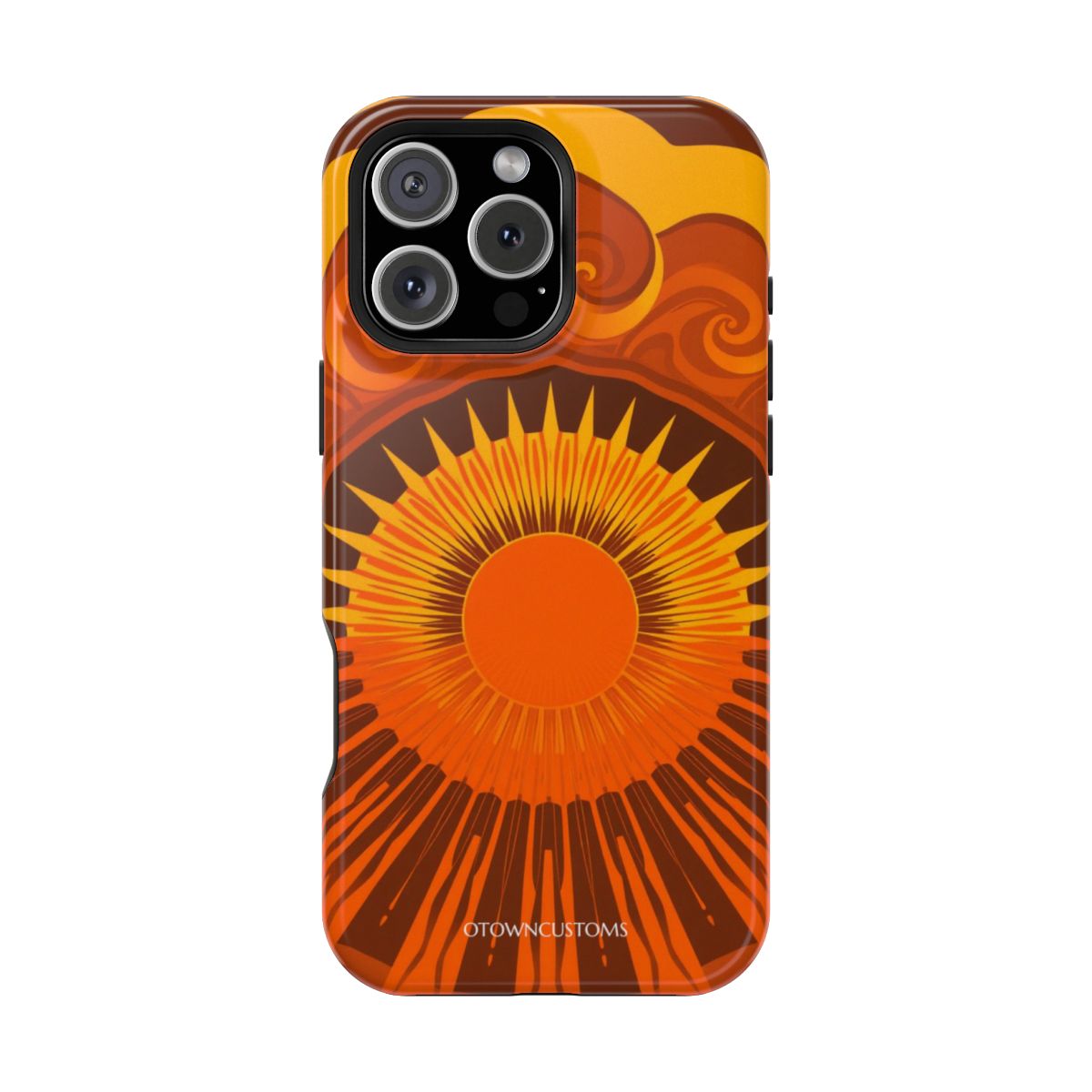 Psychedelic Sunburst Abstract Retro Swirl