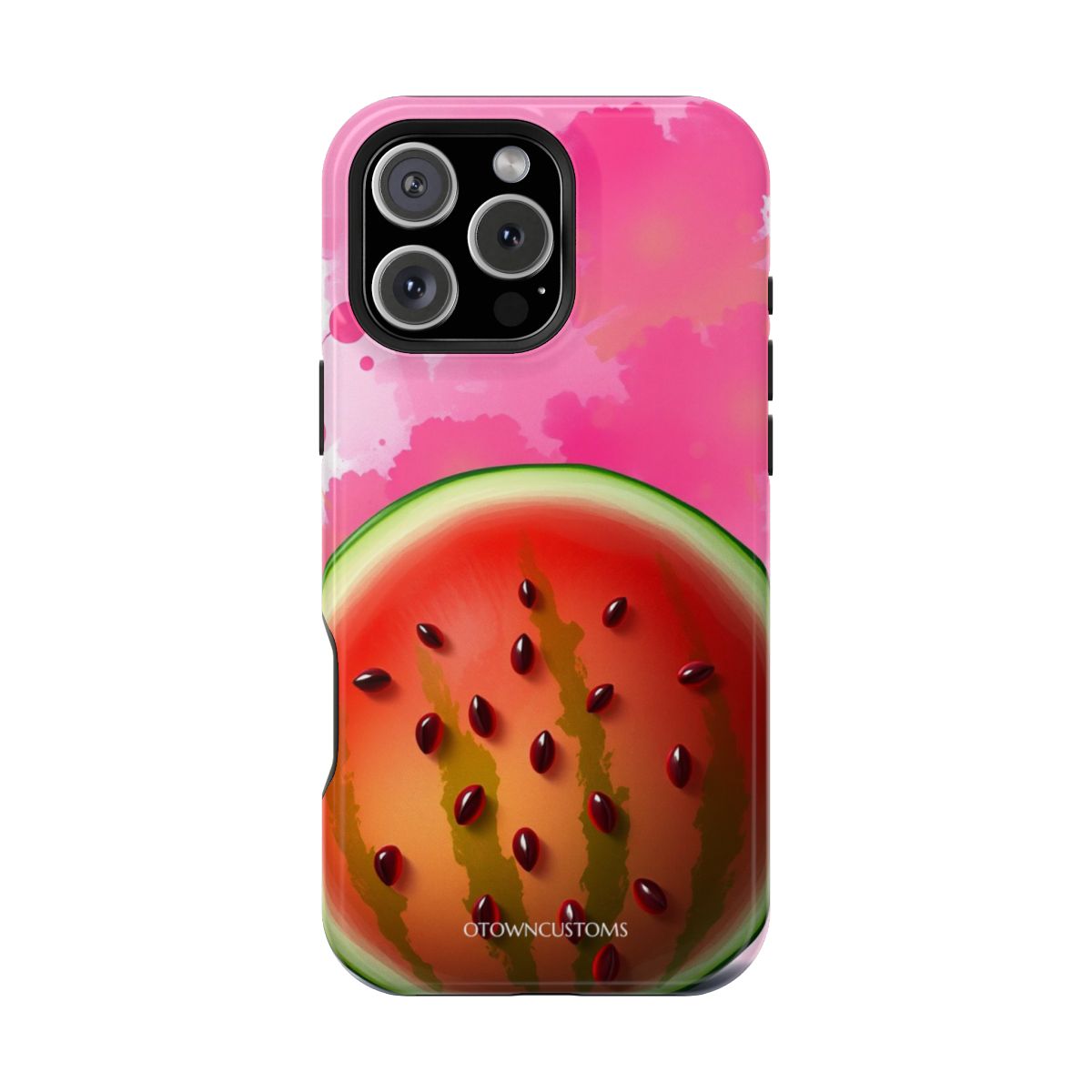 Watercolor Watermelon Drip Art
