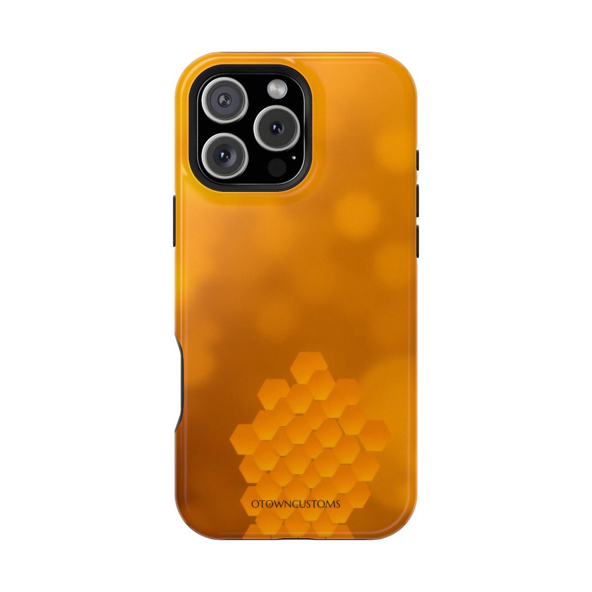 Golden Honeycomb Pattern Abstract