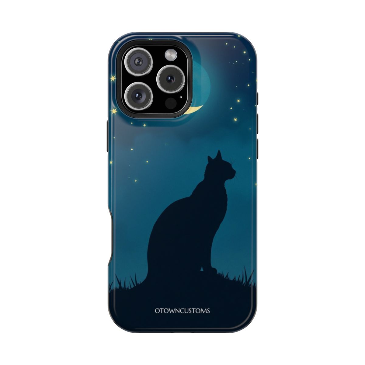 Lunar Cat Night Sky Silhouette