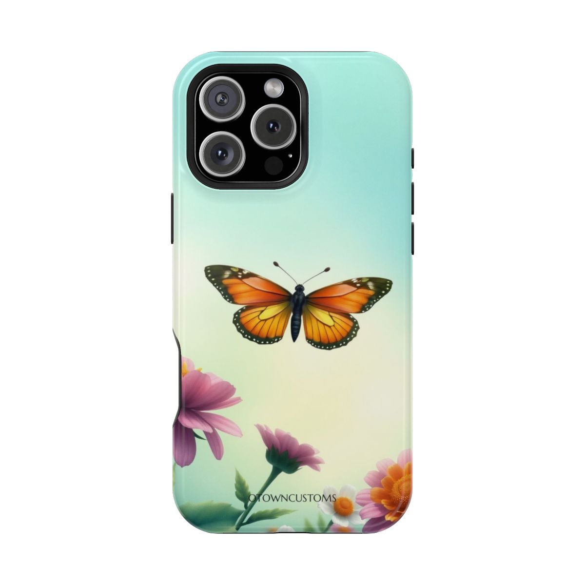 Digital Art Butterfly Floral Meadow