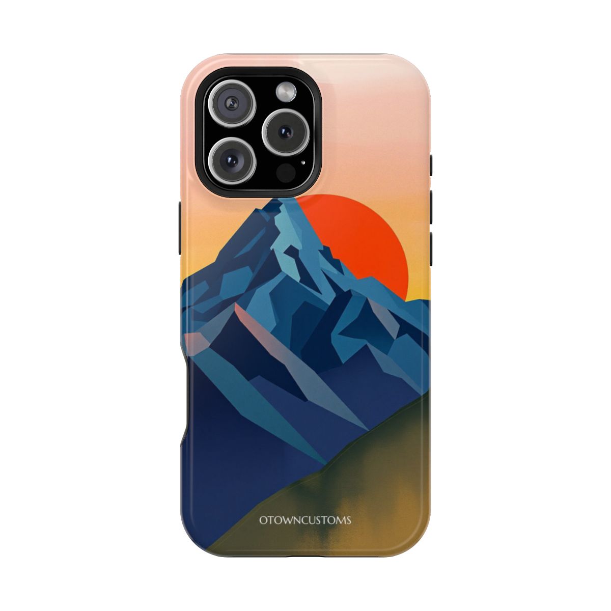 Geometric Mountain Dawn Sunset