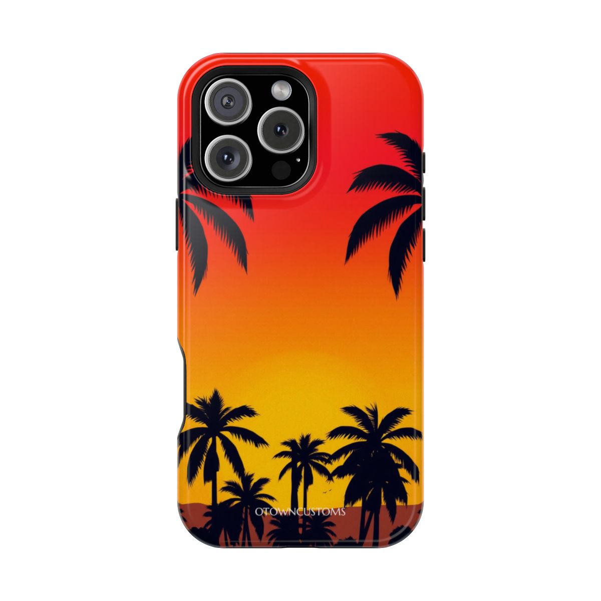 Silhouette Sunset Palm
