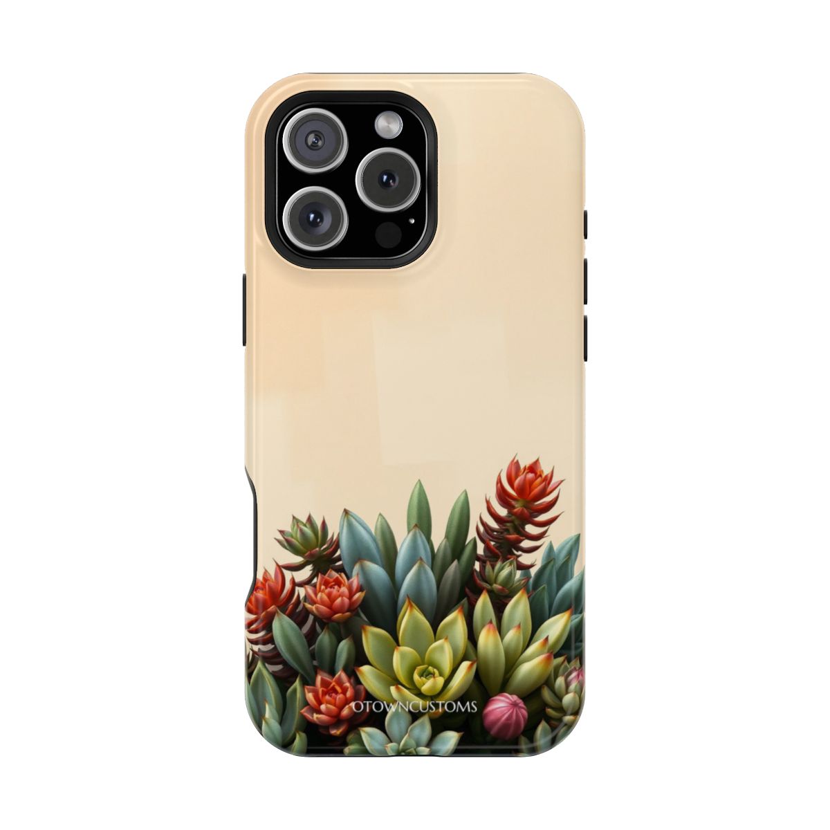 Succulent Garden Earth Tones Realistic