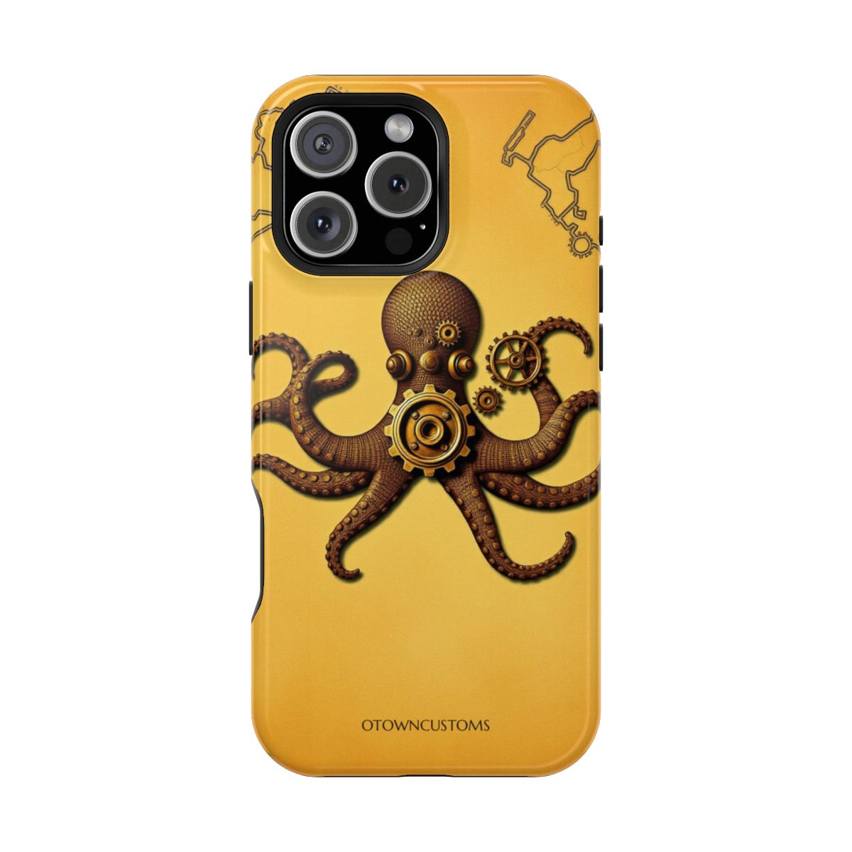 Steampunk Octopus Gears Retro