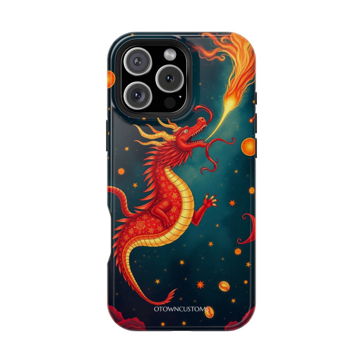 Chinese Dragon Illustration Celestial Sun