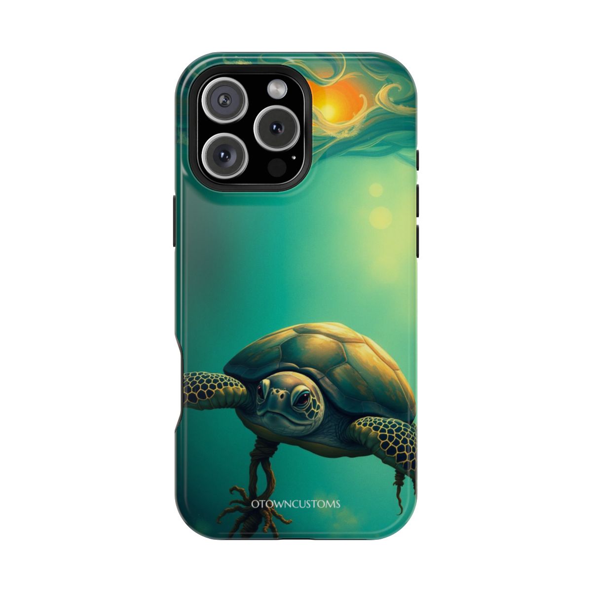 Ancient Turtle Underwater Scene