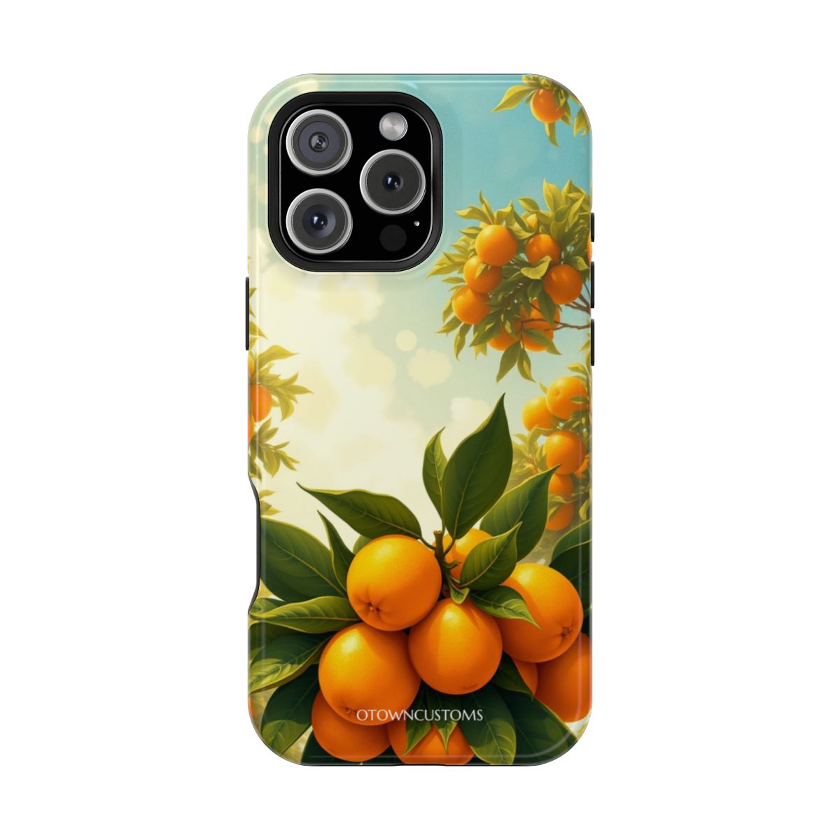 Vintage Citrus Grove Illustration Vibrant