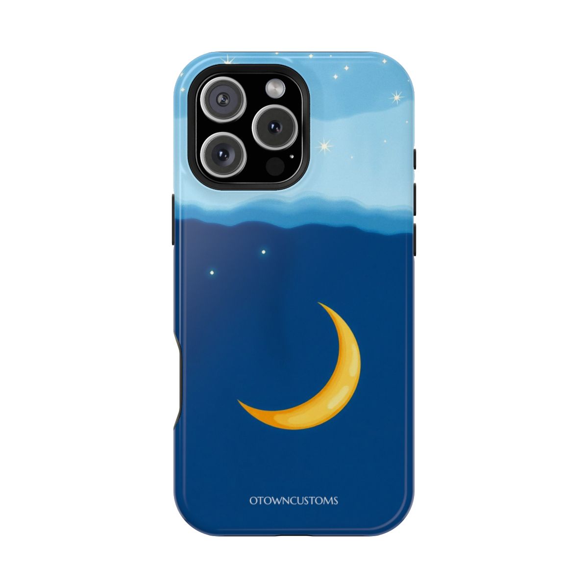 Dreamy Night Sky Crescent Moon
