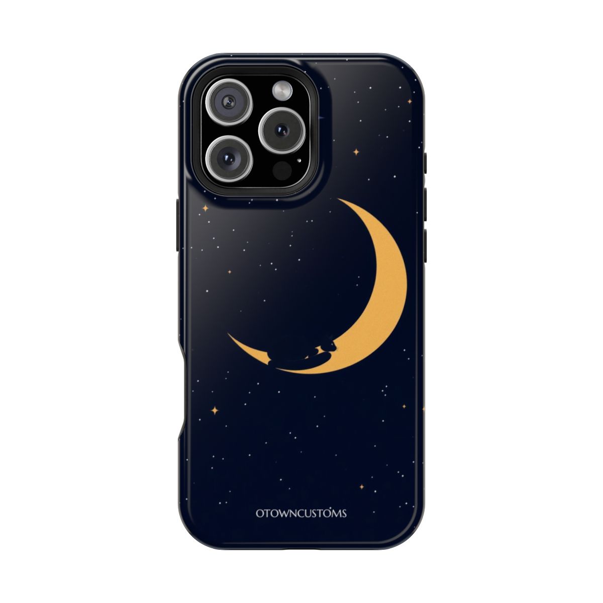 Lunar Cat Silhouette Minimalist Moon