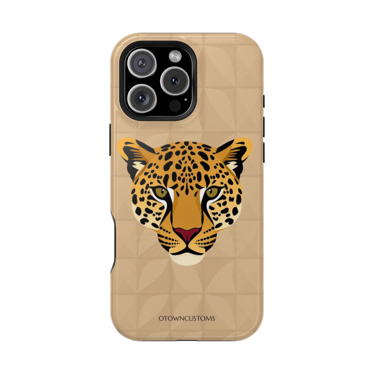 Geometric Leopard Flat Illustration