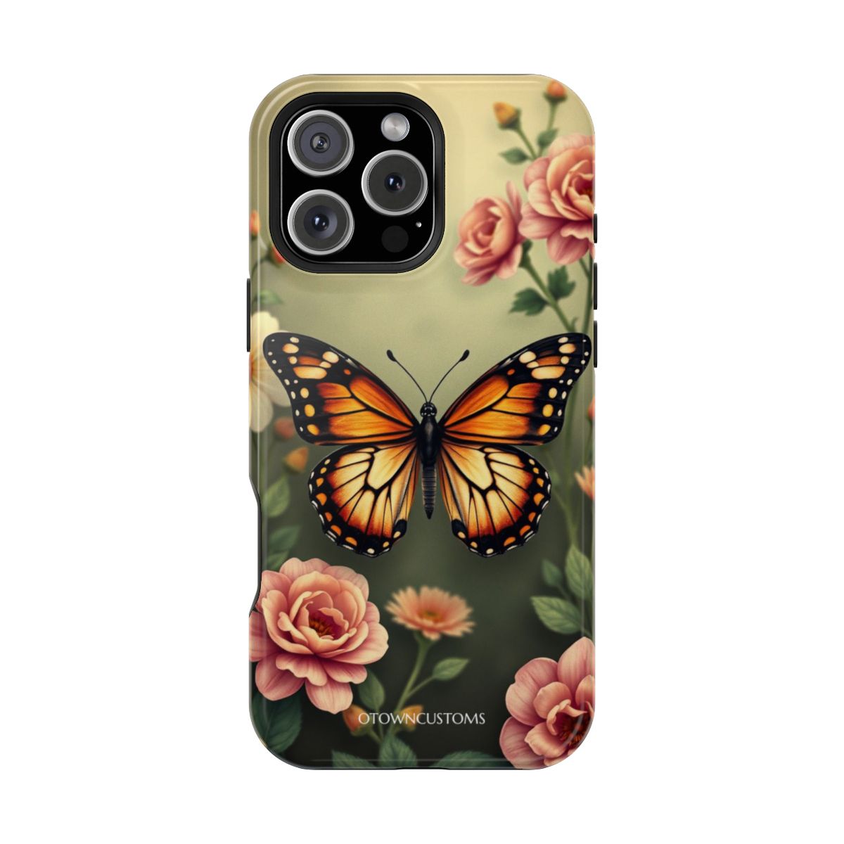 Painterly Floral Butterfly Garden