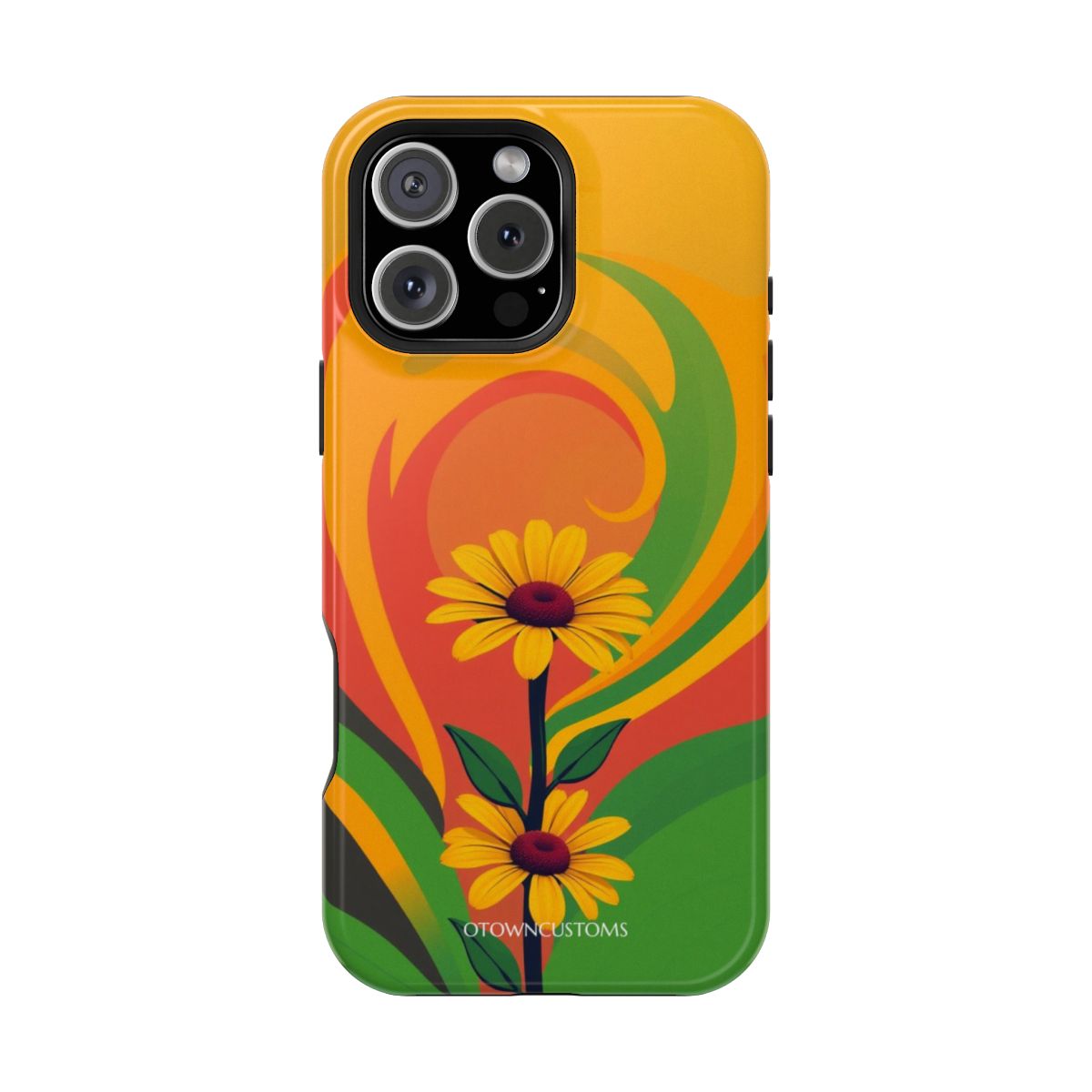 Abstract Floral Retro Groovy