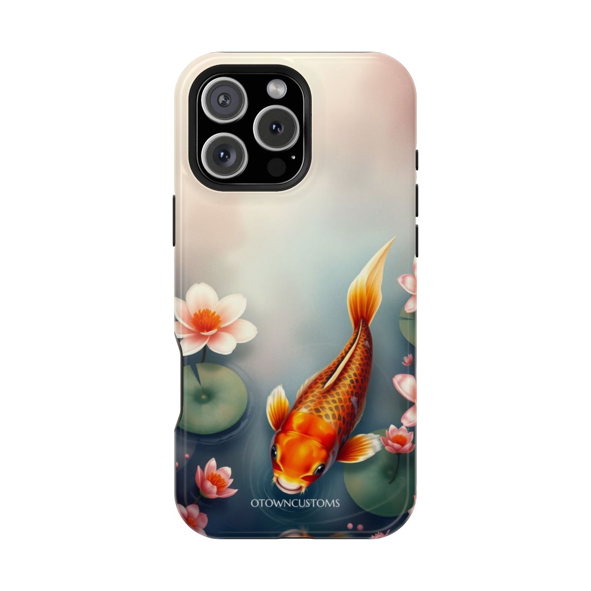 Vibrant Koi Pond Digital Art