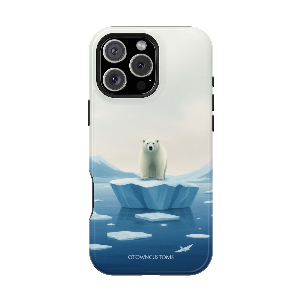 Majestic Arctic Polar Bear Serene Illustration