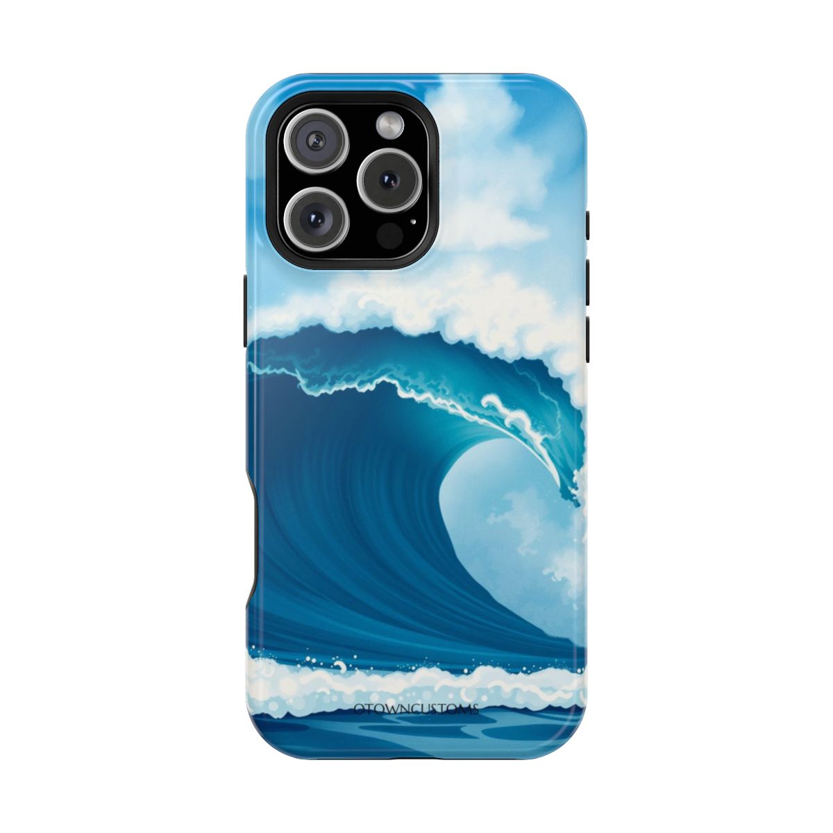 Ocean Wave Crashing Stylized Art