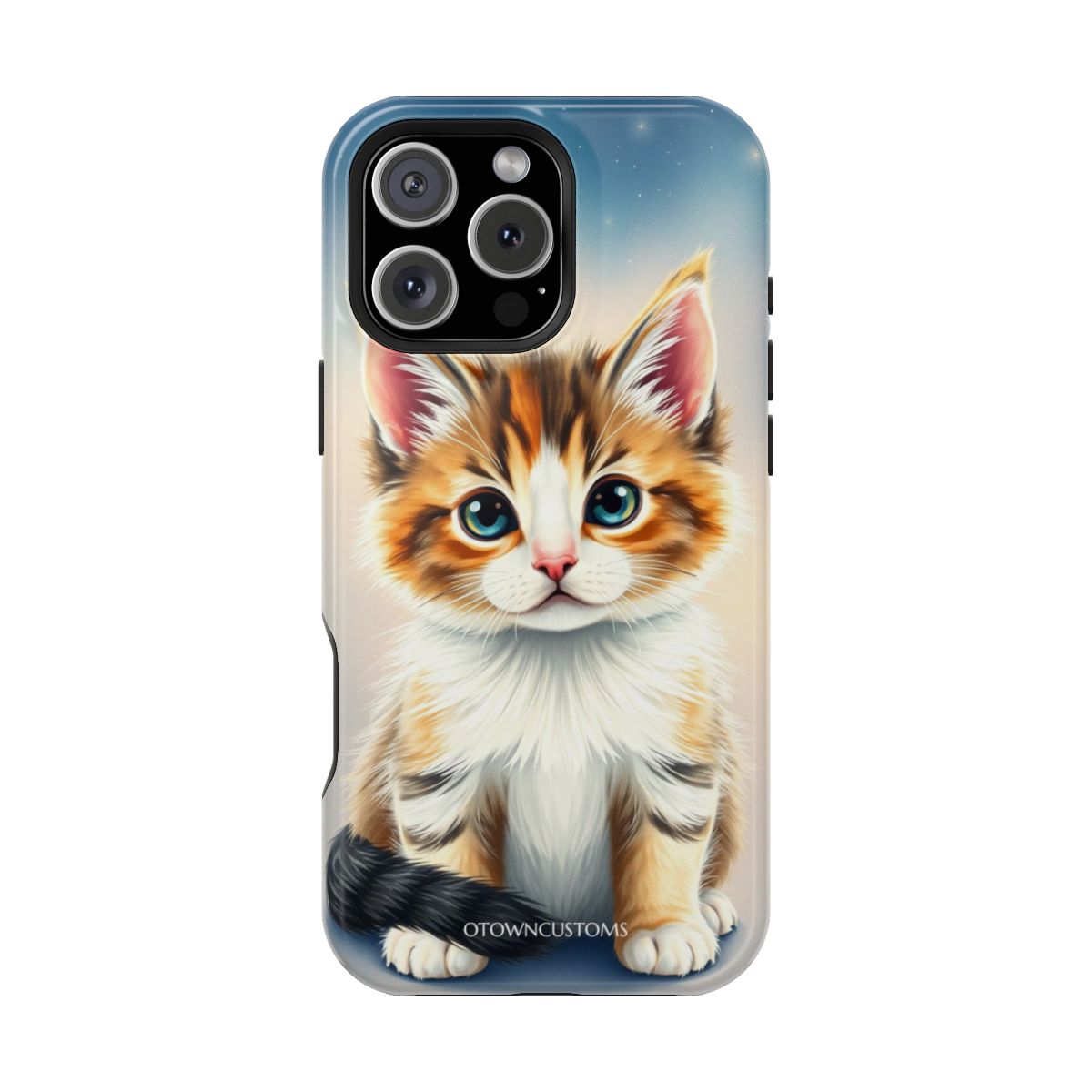 Mystical Kitten Stargazer Digital Painting