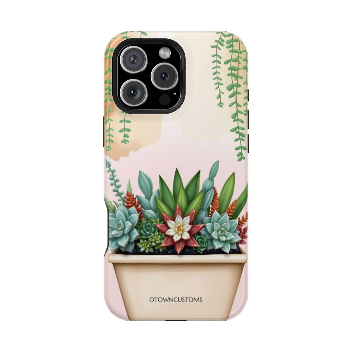 Watercolor Succulent Garden