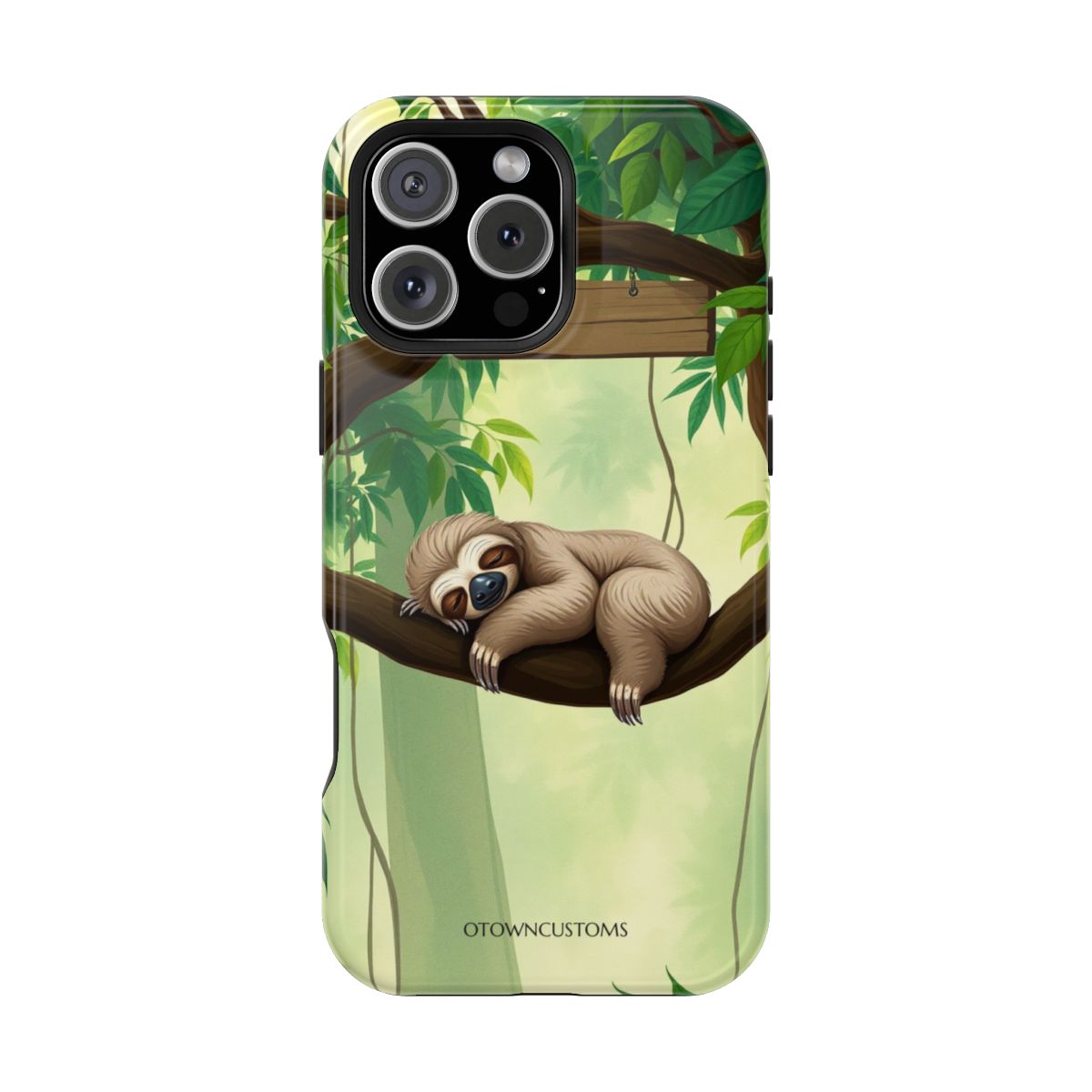 Illustrated Sleepy Sloth Jungle