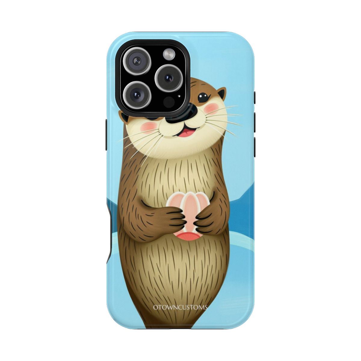 Cute Otter Adventure Illustrated Cartoon