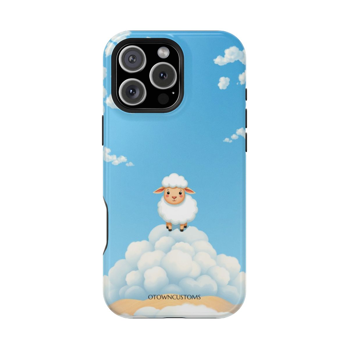 Cartoonish Fluffy Sheep Cloud