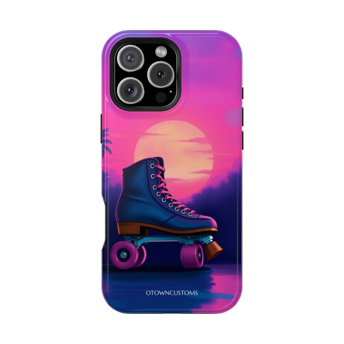 80s Synthwave Aesthetic Retro Roller Skate