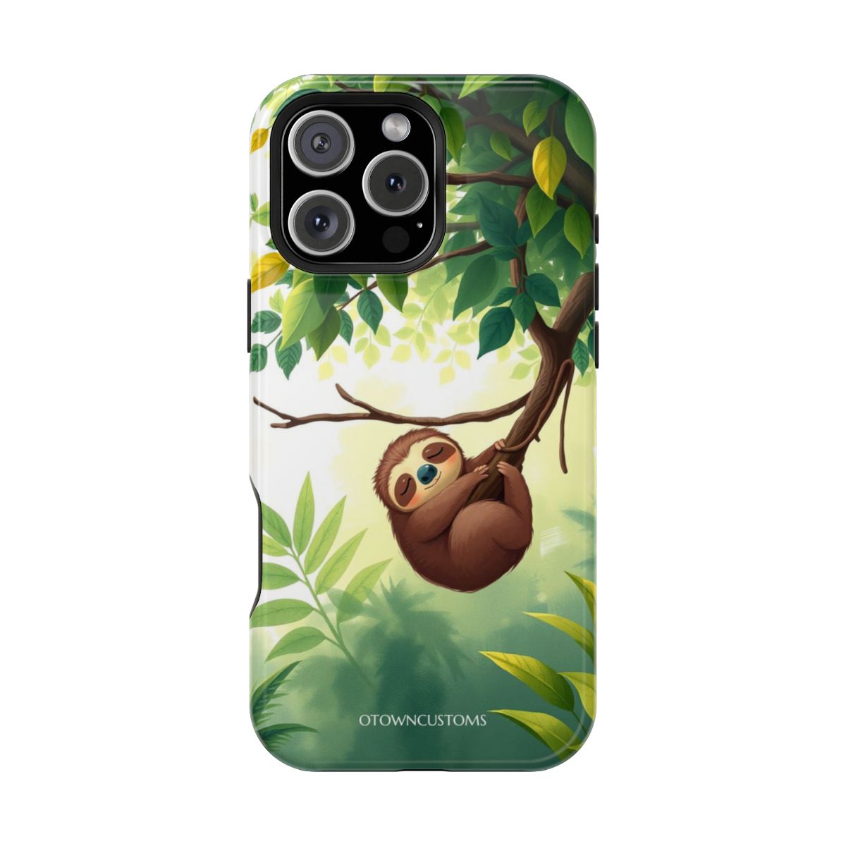 Cartoon Sloth Jungle Nap Cute Animal