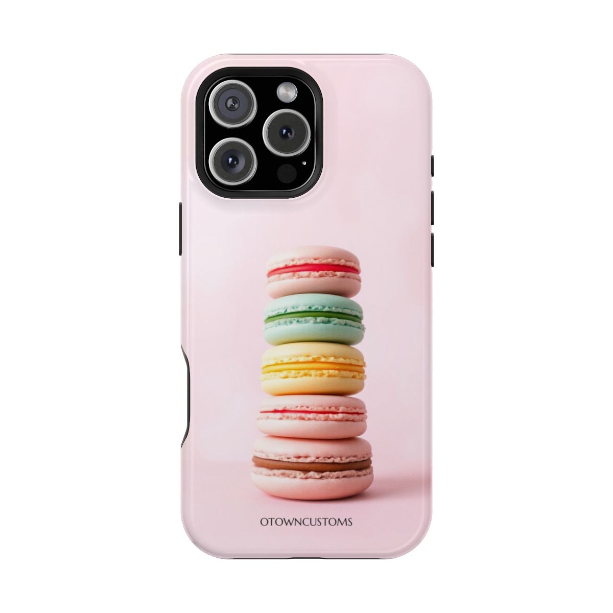 Rainbow Macaron Tower Food Photography