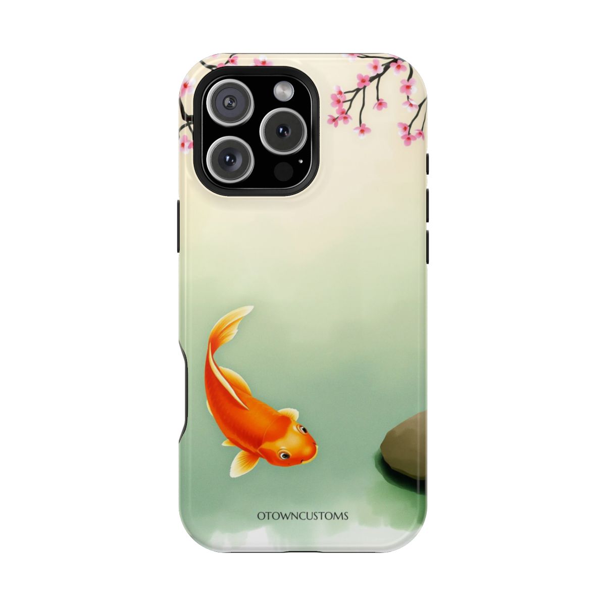 Watercolor Koi Pond Reflections