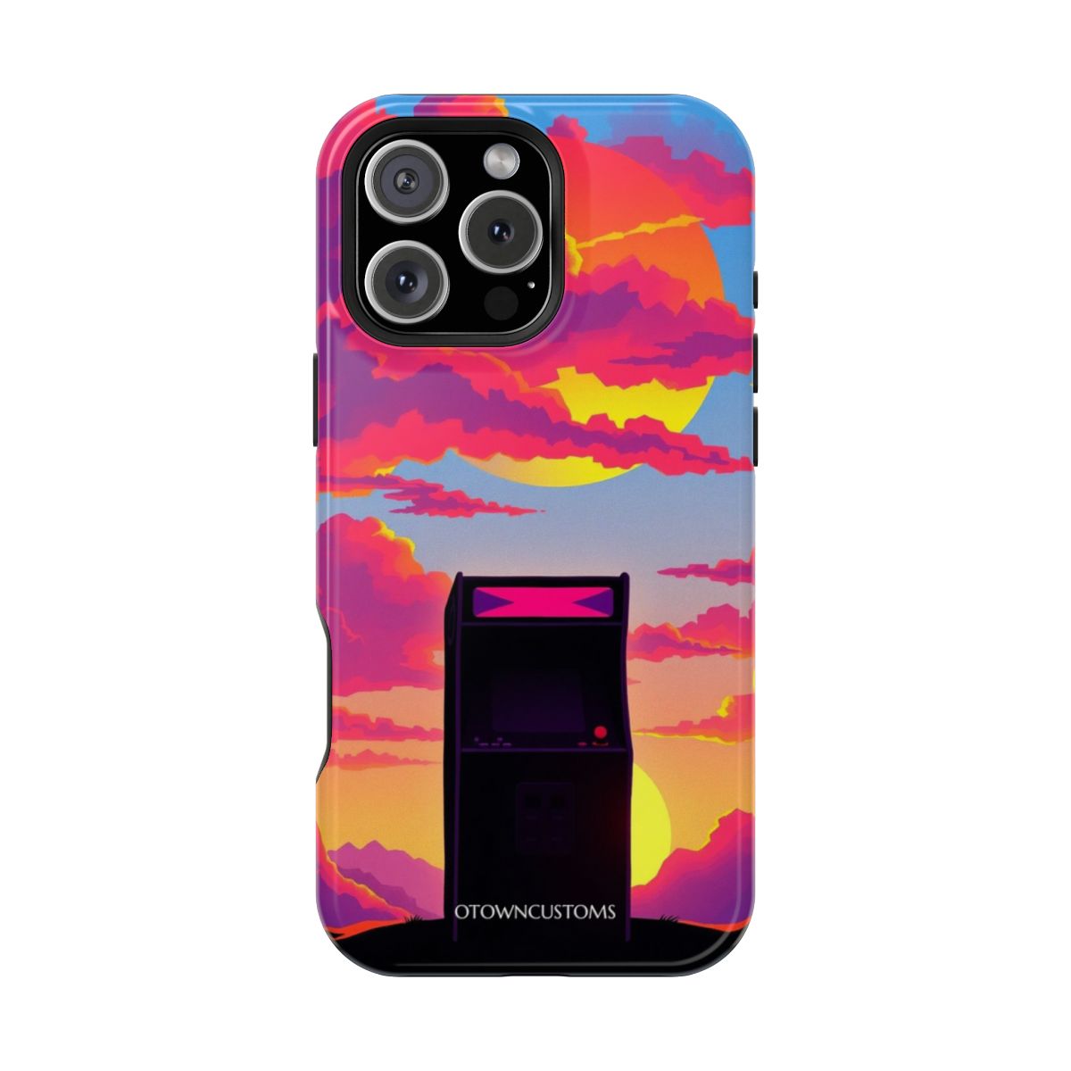 Vaporwave Retro Arcade Sunset