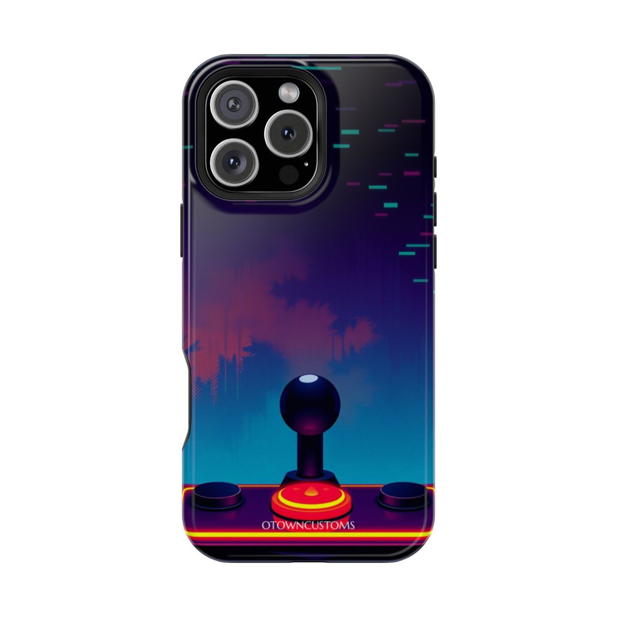 Synthwave Retro Arcade Neon Glitch