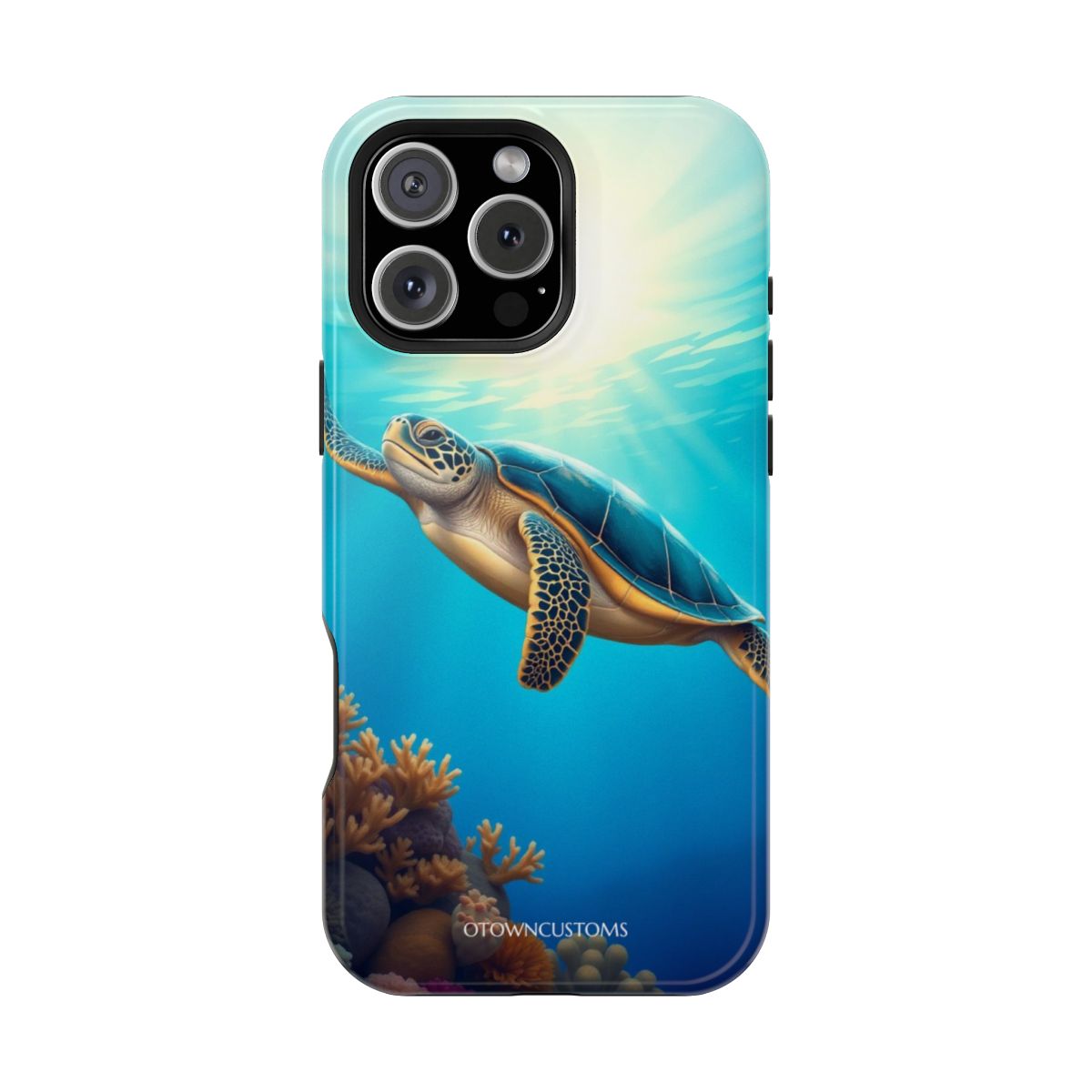 Underwater Ocean Turtle Deep Dive