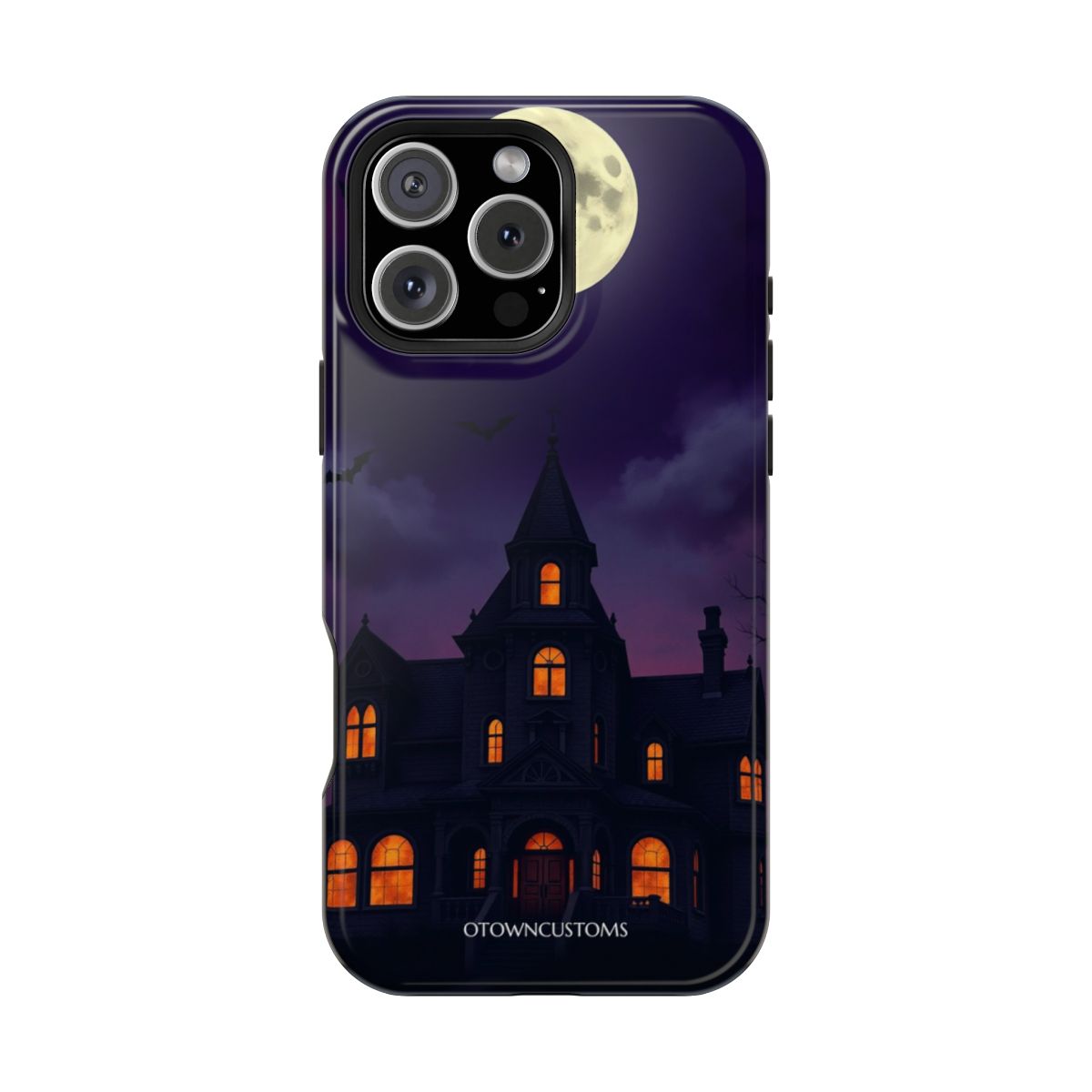 Haunted Mansion Moonlight Spooky Silhouette