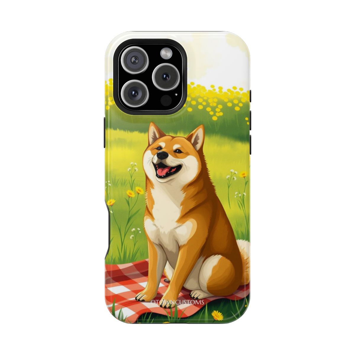 Cute Shiba Inu Picnic Time