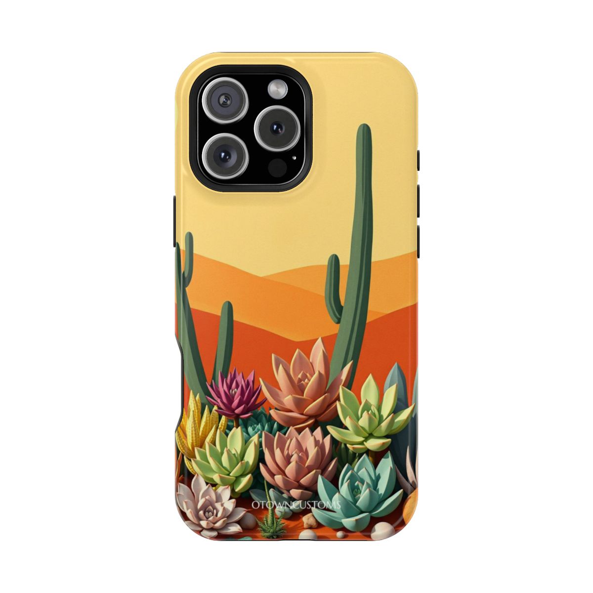 Stylized Desert Flora Succulent Garden