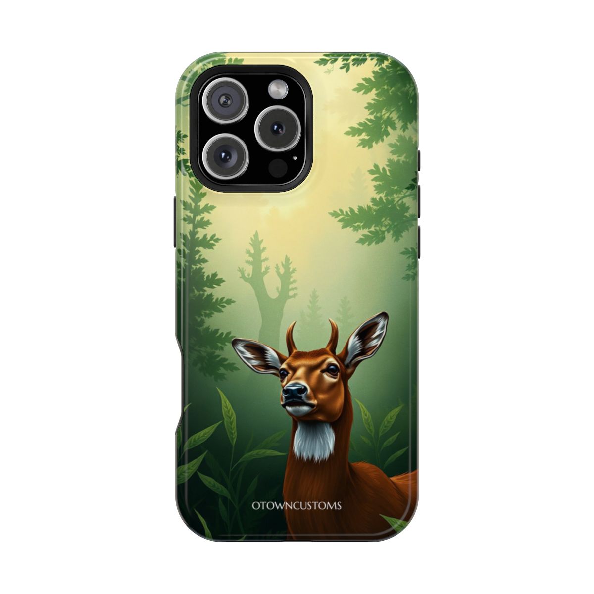 Misty Enchanted Forest Deer Gaze