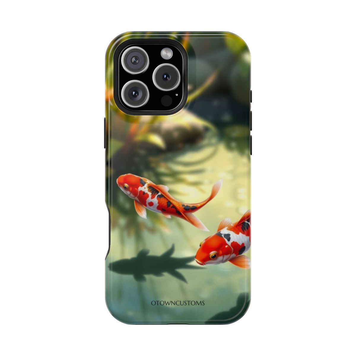 Realistic Tranquil Koi Pond Serenity
