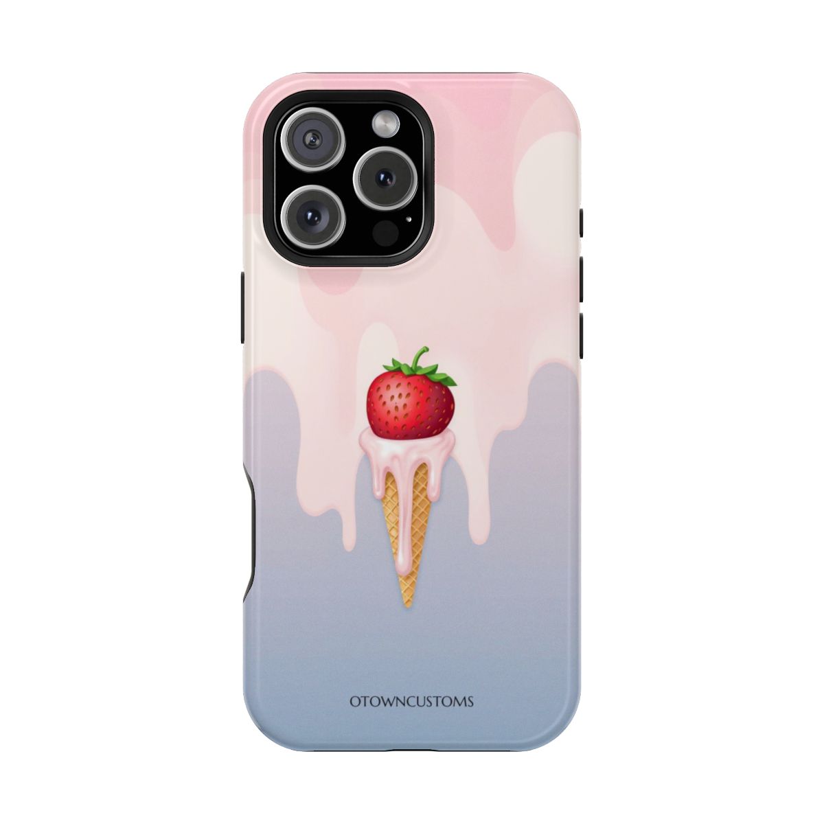 Melting Strawberry Ice Cream
